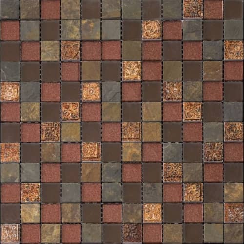 Купить Мозаика Natural Inka BDA-2320 из стекла, сланца и агломерата по низкой цене