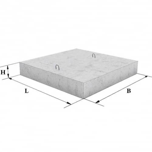 Купить Плита П-2 для укрепления кюветов 850х490х80 мм по низкой цене