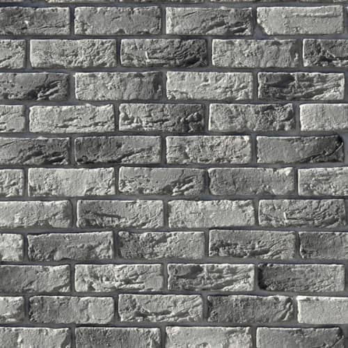 Купить Кирпич White Hills Бремен Брик 307-80 декоративный серый плоскостной по низкой цене