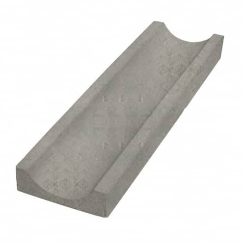 Купить Водоотвод White Hills Тиволи С955-80 из искусственного камня прямой серый по низкой цене