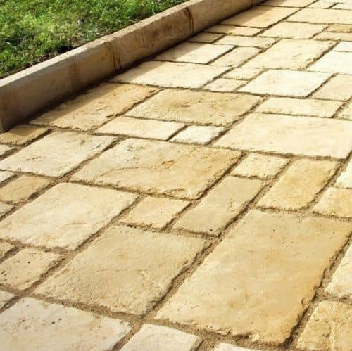 Купить Тротуарная плитка White Hills Тиволи С900-14 из искусственного камня бежевая по низкой цене