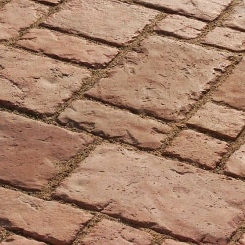 Купить Тротуарная плитка White Hills Тиволи С900-64 из искусственного камня терракотовая по низкой цене