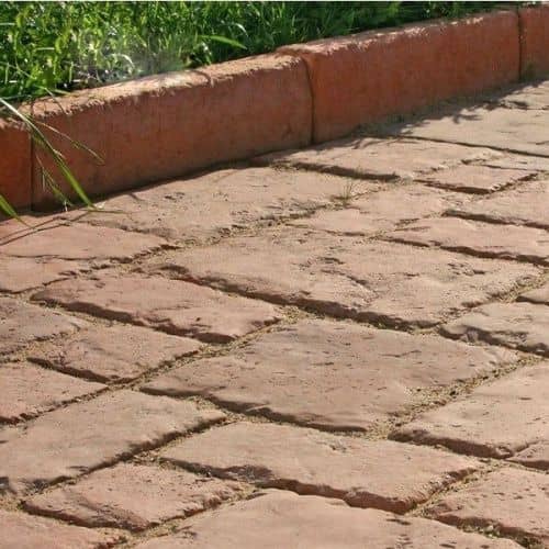 Купить Тротуарная плитка White Hills Тиволи С900-64 из искусственного камня терракотовая по низкой цене