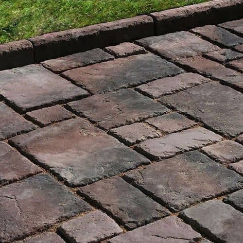 Купить Тротуарная плитка White Hills Тиволи С902-44 из искусственного камня тёмно-коричневая по низкой цене