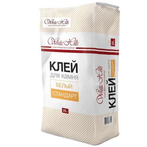 Купить Клей White Hills Стандарт для камня белый 25 кг по низкой цене