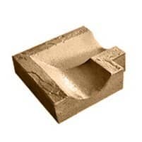 Купить Водоотвод KR Professional 77042 из искусственного камня угловой бежевый по низкой цене