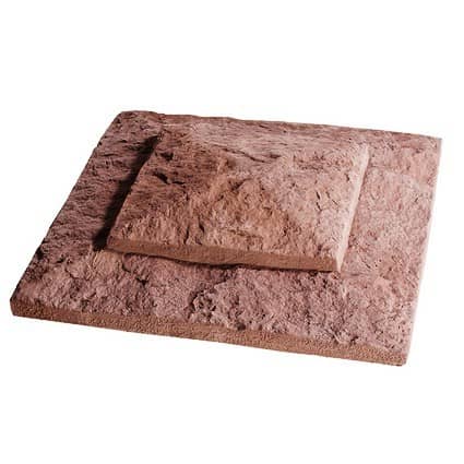 Купить Плита KR Professional 86070 накрывочная, из искусственного камня, четырехскатная, коричневая по низкой цене