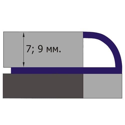 Купить Профиль для плитки наружный угловой белый 9 мм по низкой цене