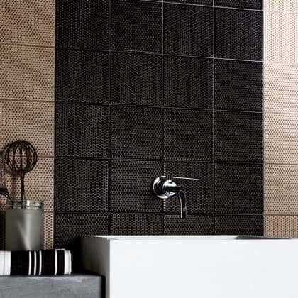 Купить Плитка Elios Capri Linee Nero керамическая 150х150 мм по низкой цене