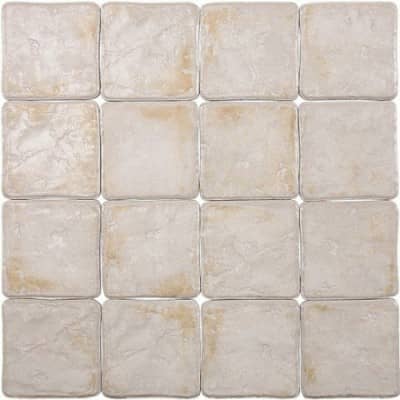 Купить Керамогранит Gambarelli Le Maioliche Bianco глянцевый 150х150 мм по низкой цене