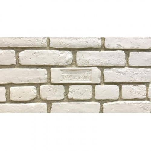 Купить Искусственный камень Imperator Bricks Cтаринная мануфактура тычковый белый по низкой цене