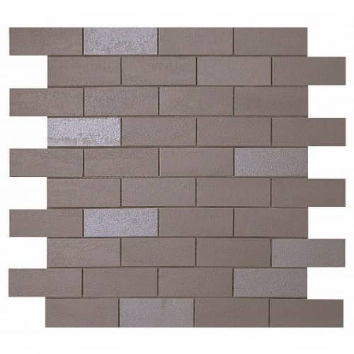 Купить Мозаика Atlas Concorde Arty Charcoal Minibrick керамическая по низкой цене
