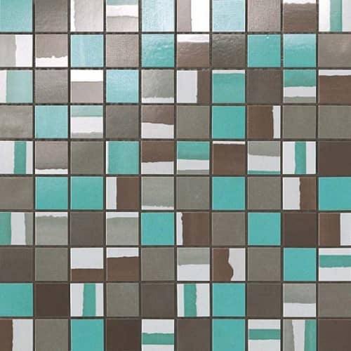 Купить Мозаика Atlas Concorde Dwell Turquoise Miх керамическая по низкой цене