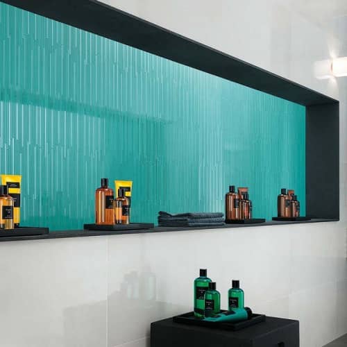 Купить Мозаика Atlas Concorde Dwell Turquoise L керамическая по низкой цене