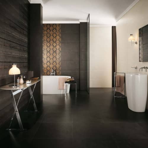 Купить Плитка Atlas Concorde Ewall Moka Gold Stripes керамическая 800х400 мм по низкой цене