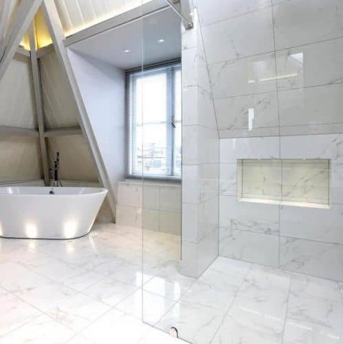 Купить Плитка Porcelanosa Marmol Carrara Blanco керамическая напольная 435х435 мм по низкой цене