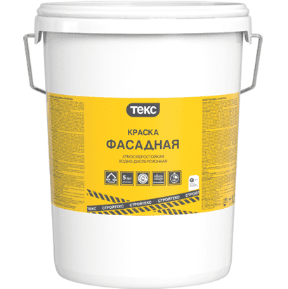 Купить Краска Текс Стройтекс база A фасадная 18 л по низкой цене