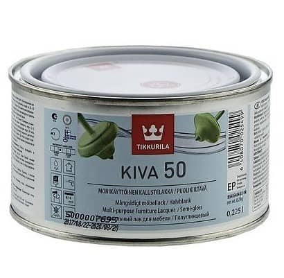Купить Лак Tikkurila Kiva 50 EP акрилатный полуглянцевый 0,225 л по низкой цене