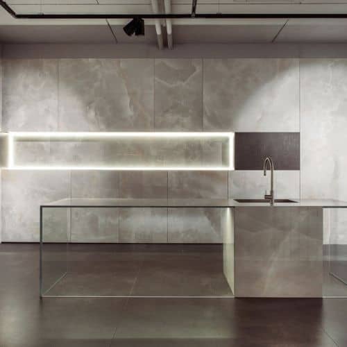 Купить Керамогранит Ariostea Ultra Onici Grigio shiny 1500х750 мм по низкой цене