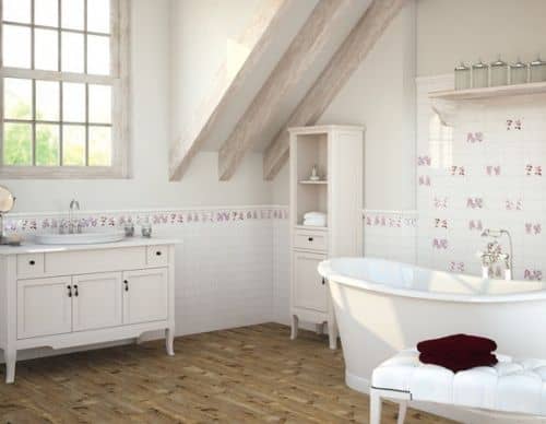 Купить Плитка Ape Ceramica Vintage White керамическая 300х75 мм по низкой цене