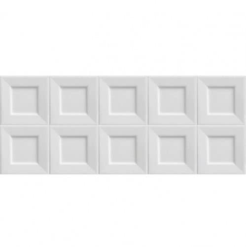 Купить Плитка Ibero Black & White Cubic White керамическая 500х200 мм по низкой цене