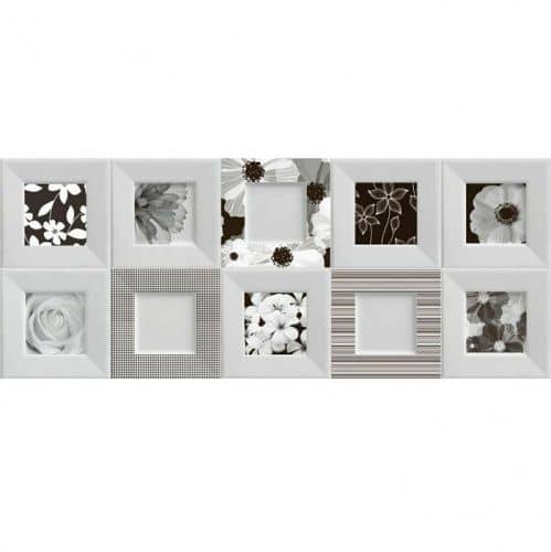 Купить Плитка Ibero Black & White Decor Bella 500х200 мм по низкой цене