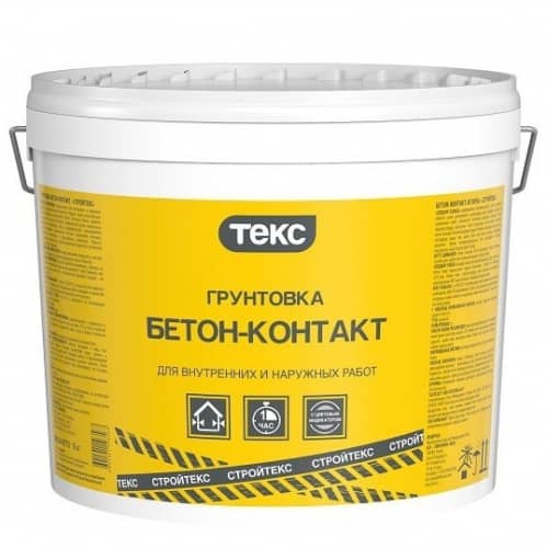 Купить Грунтовка Текс Стройтекс Бетон-контакт адгезионная 18 кг по низкой цене