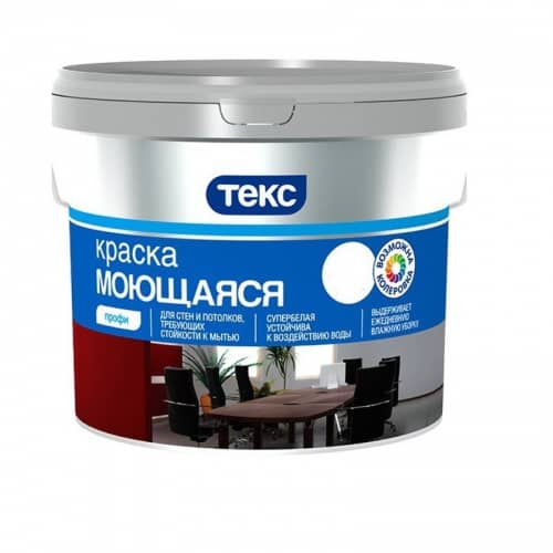 Купить Краска Текс Профи моющаяся супербелая 9 л по низкой цене