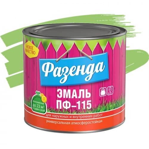 Купить Эмаль Ленинградские краски ПФ-115 Фазенда лайм 2,7 кг по низкой цене