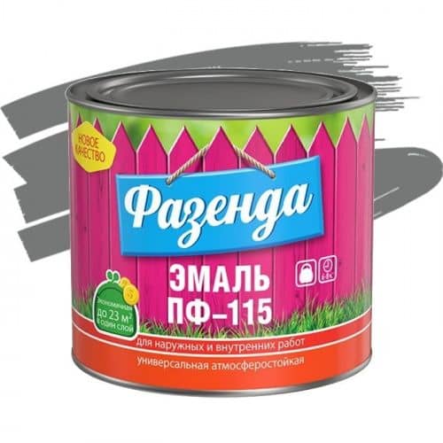 Купить Эмаль Ленинградские краски ПФ-115 Фазенда серая 2,7 кг по низкой цене