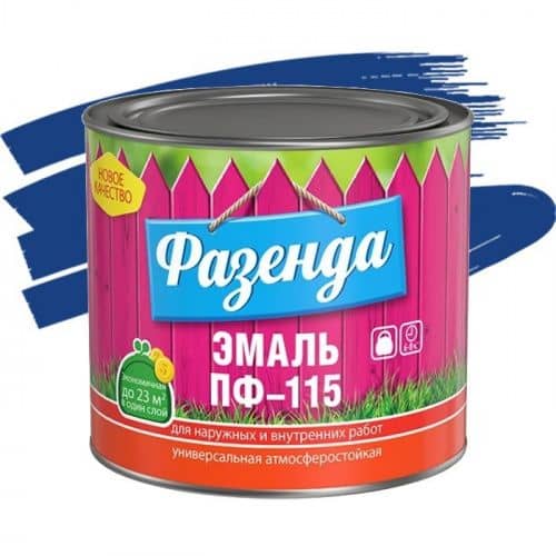 Купить Эмаль Ленинградские краски ПФ-115 Фазенда синяя 2,7 кг по низкой цене