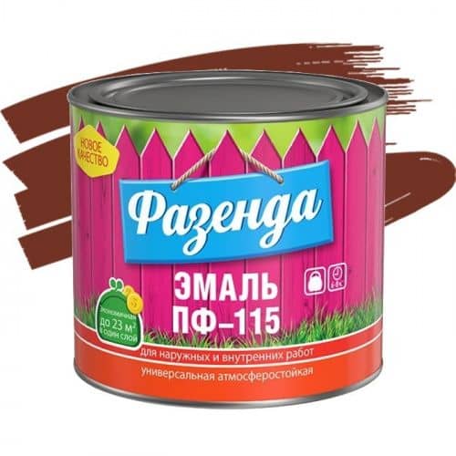 Купить Эмаль Ленинградские краски ПФ-115 Фазенда сурик 2,7 кг по низкой цене
