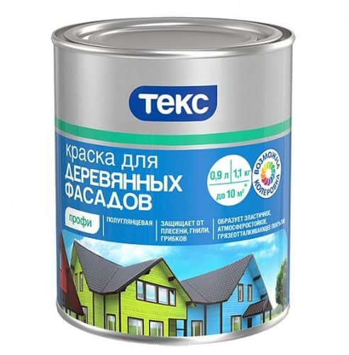 Купить Краска Текс Профи база D для деревянных фасадов 0,9 л по низкой цене