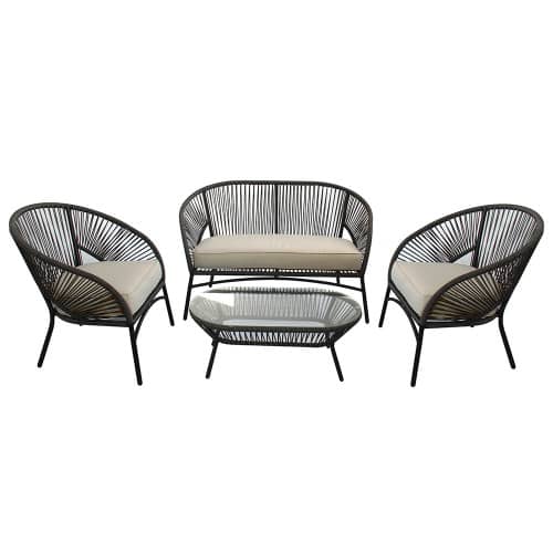 Купить Садовая мебель Кофесет 4 предмета с подушками по низкой цене