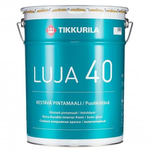 Купить Краска Tikkurila Luja 40 основа C интерьерная полуглянцевая 2,7 л по низкой цене