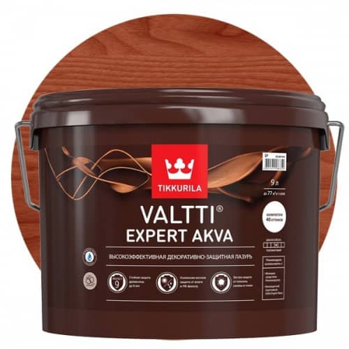 Купить Антисептик Tikkurila Valtti Expert Akva рябина 9 л по низкой цене