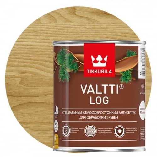 Купить Антисептик Tikkurila Valtti Log орегон 0,9 л по низкой цене