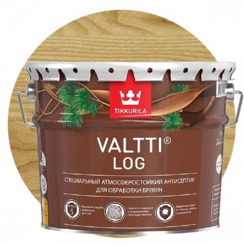 Купить Антисептик Tikkurila Valtti Log орегон 9 л по низкой цене