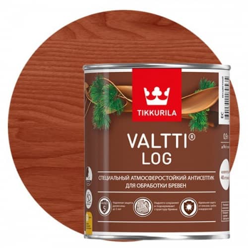 Купить Антисептик Tikkurila Valtti Log рябина 0,9 л по низкой цене