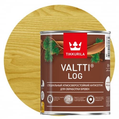 Купить Антисептик Tikkurila Valtti Log сосна 0,9 л по низкой цене