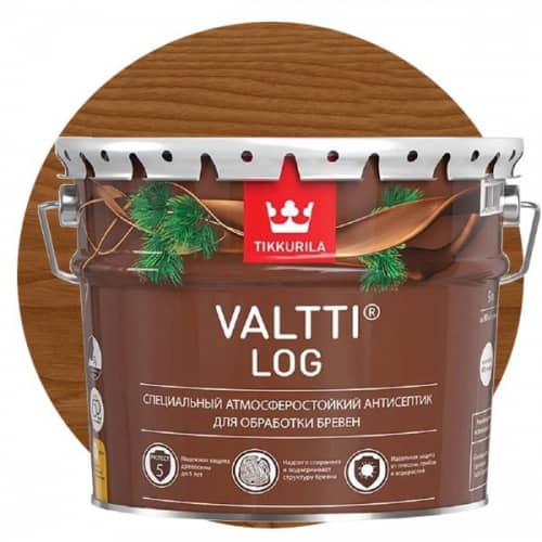 Купить Антисептик Tikkurila Valtti Log тик 9 л по низкой цене