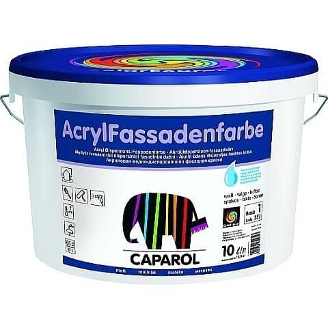 Купить Краска Caparol AcrylFassadenfarbe BAS 1 белая фасадная 10 л по низкой цене