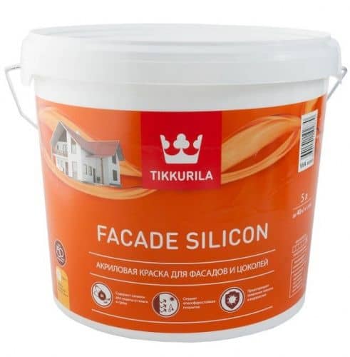 Купить Краска Tikkurila Facade Silicon база VVA фасадная глубокоматовая 5 л по низкой цене