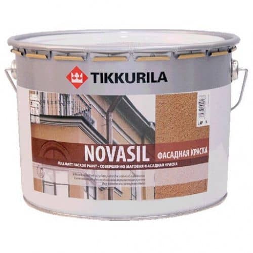 Купить Краска Tikkurila Novasil С фасадная матовая 9 л по низкой цене