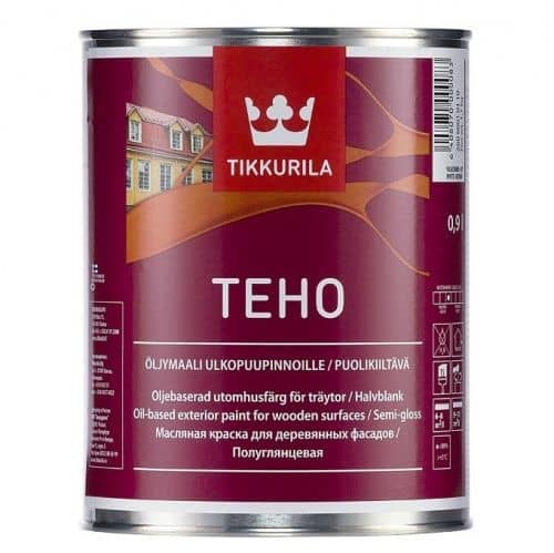 Купить Краска Tikkurila Teho база C полуглянцевая фасадная 0,9 л по низкой цене