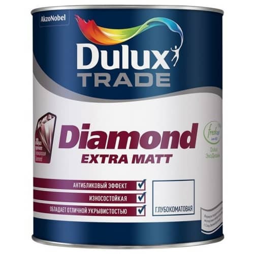 Купить Краска Dulux Trade Diamond Extra Matt глубокоматовая база BC 0,9 л по низкой цене