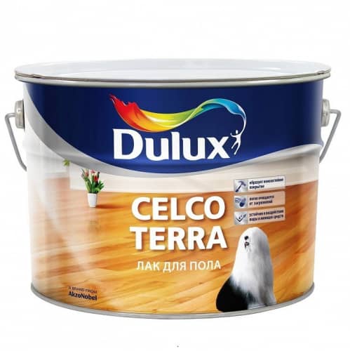 Купить Лак Dulux Celco Terra 20 алкидно-уретановый для пола полуматовый 10 л по низкой цене