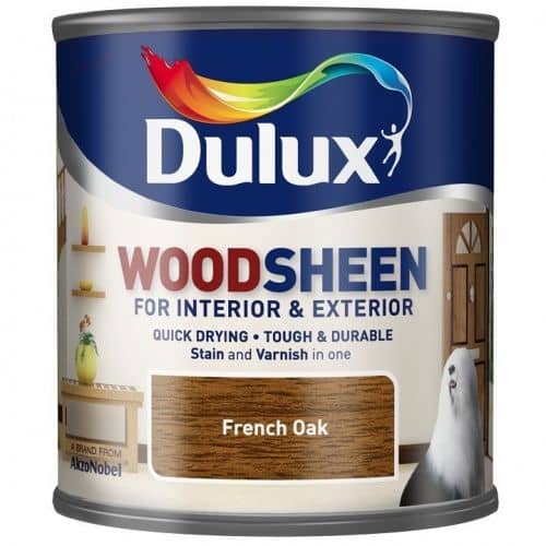 Купить Лак-морилка Dulux Woodsheen на водной основе по дереву полуматовый французский дуб 0,75 л по низкой цене