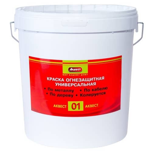 Купить Краска Аквест-01 огнезащитная 25 кг по низкой цене