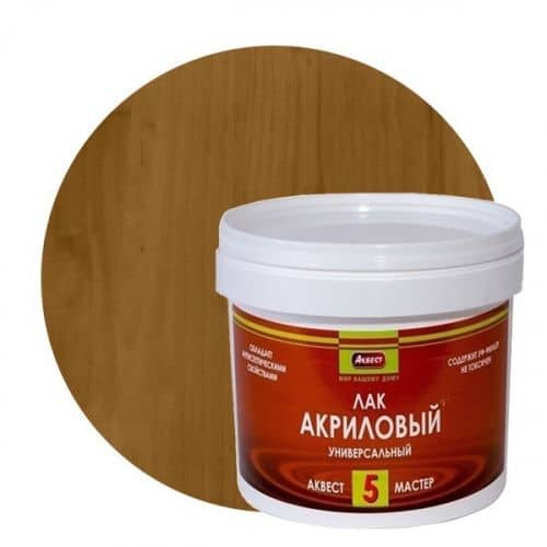 Купить Лак Аквест-5 акриловый полуглянцевый Дуб 2 кг по низкой цене